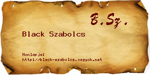 Black Szabolcs névjegykártya